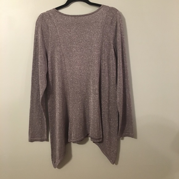 Peter Nygard Sharkbite Sweater with Silver Thread - Picture 2 of 6